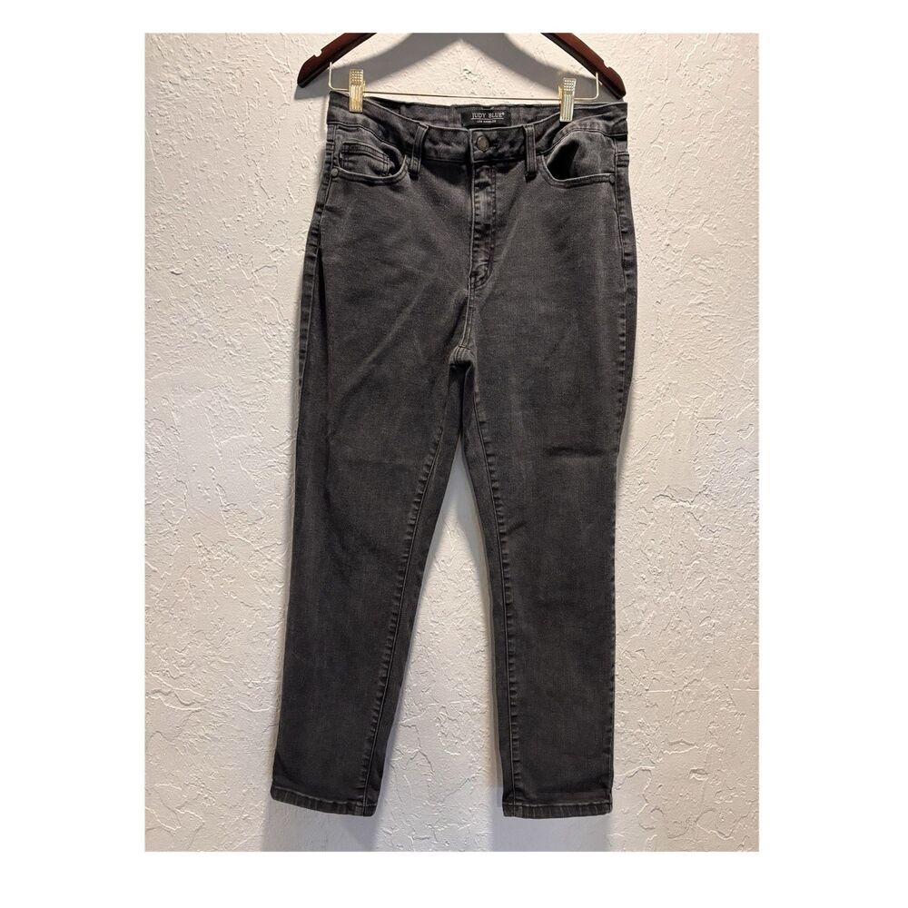 Judy Blue Boyfriend Jeans Gray Medium Wash Stretch Denim Women's Size 13